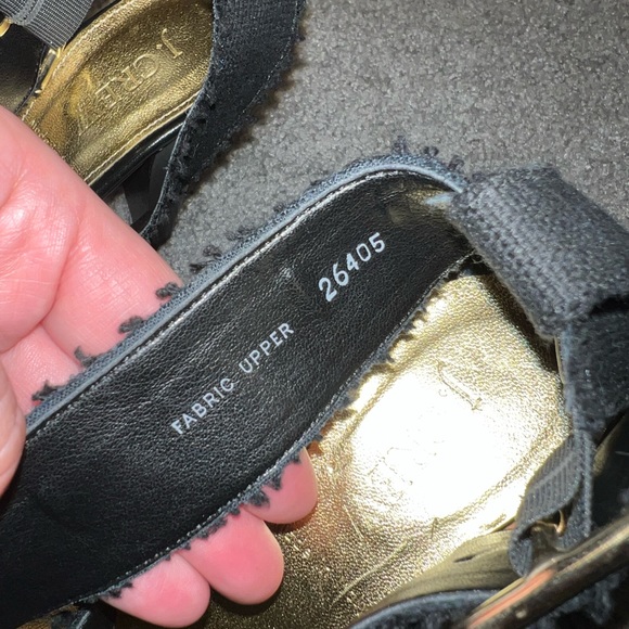 J. Crew Size 8 Women’s Agnyss Platform Sandal Elastic Fabric Open Toe Heel - Picture 9 of 14